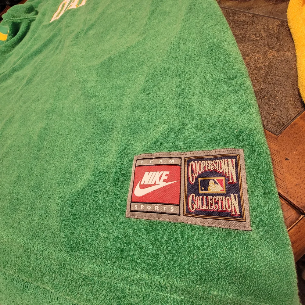 NIKE MLB Vtg 90's Cooperstown Collection Oakland Athletics Fleece Men L Baseball
